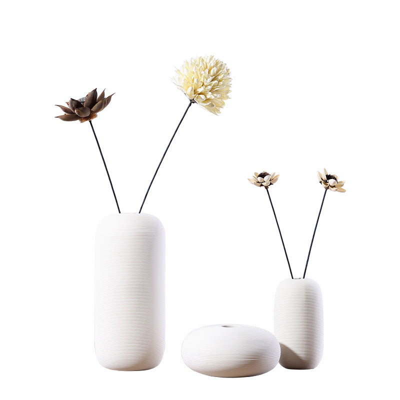 Modern minimalist style vase three-piece
