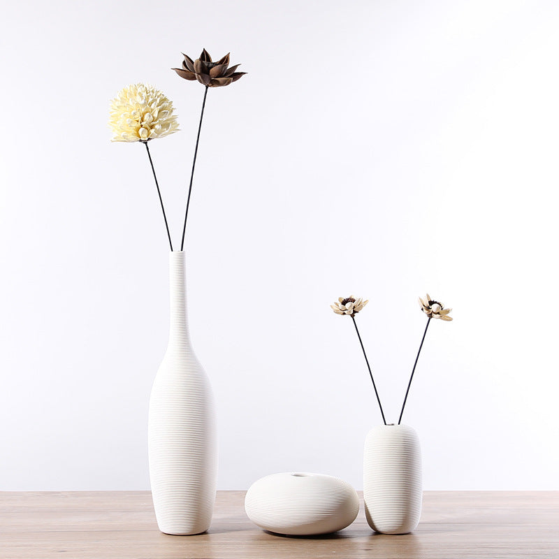 Modern minimalist style vase three-piece