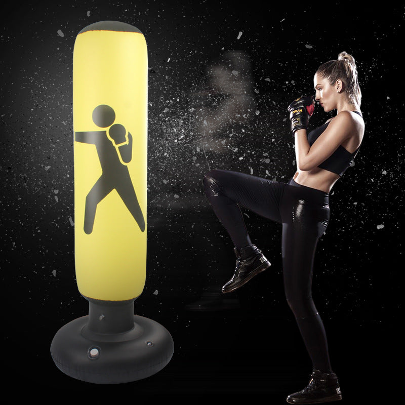 Vertical home inflatable fitness boxing column tumbler
