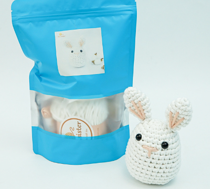 Cute DIY crochet dinosaur tool kit