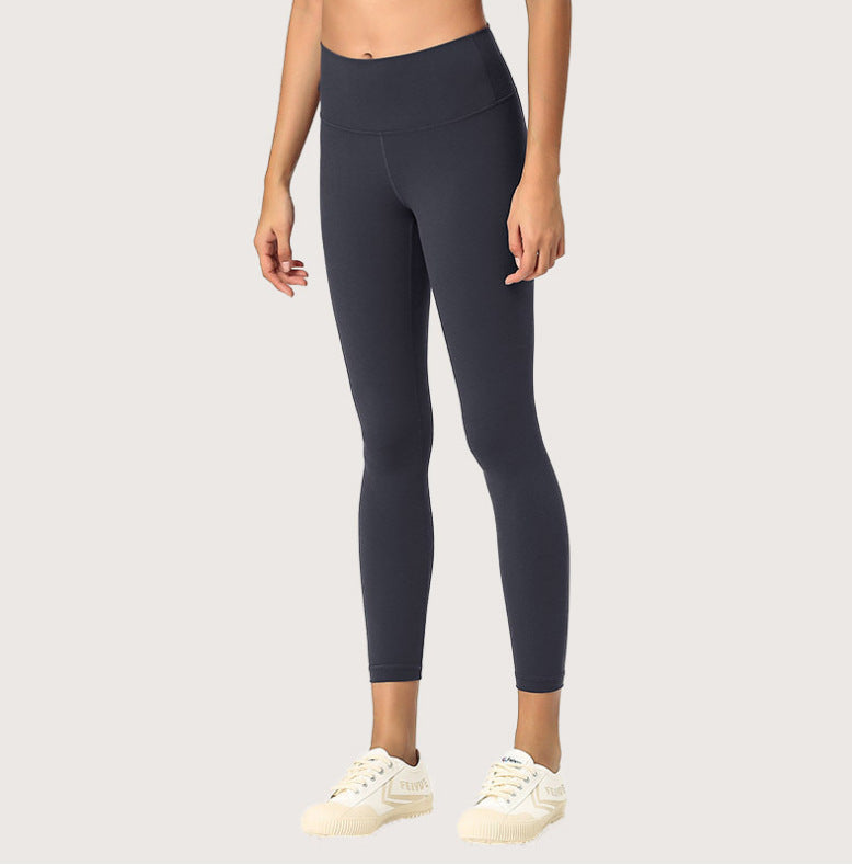 Double sided skin-friendly nude yoga pants high waist