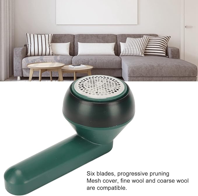 Electric Lint Remover with text on a white background