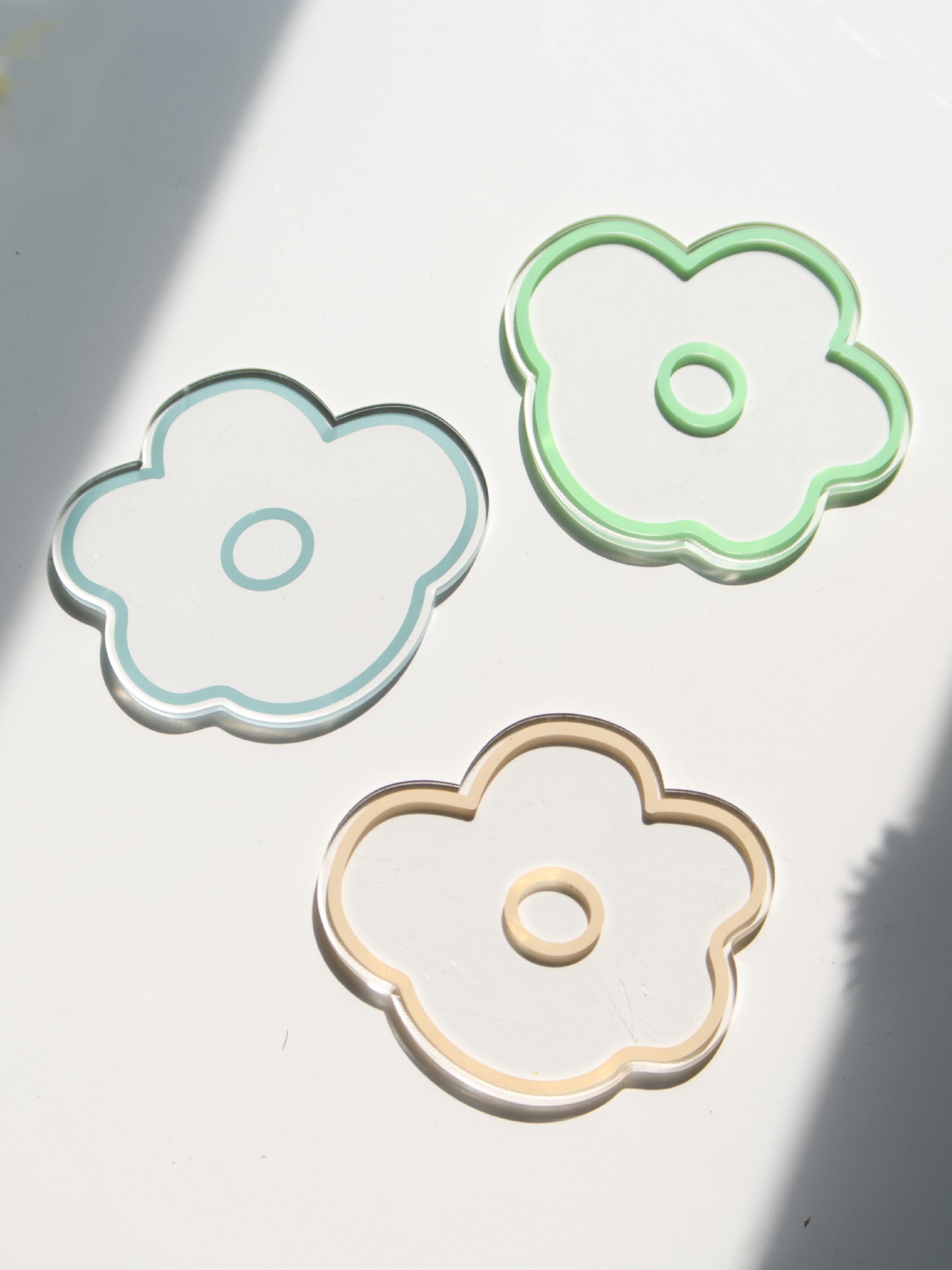 Flower acrylic coaster