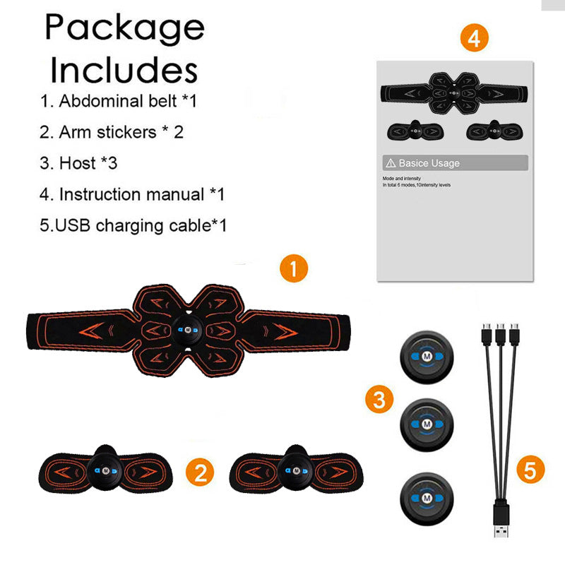 Intelligent abdominal muscle trainer
