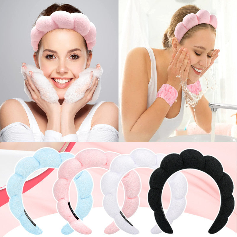 Sponge headband and Wristband multi-purpose
