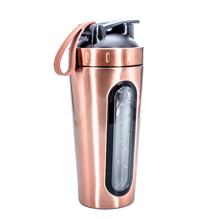 Creative water cup for gym protein powder meal shaker with window