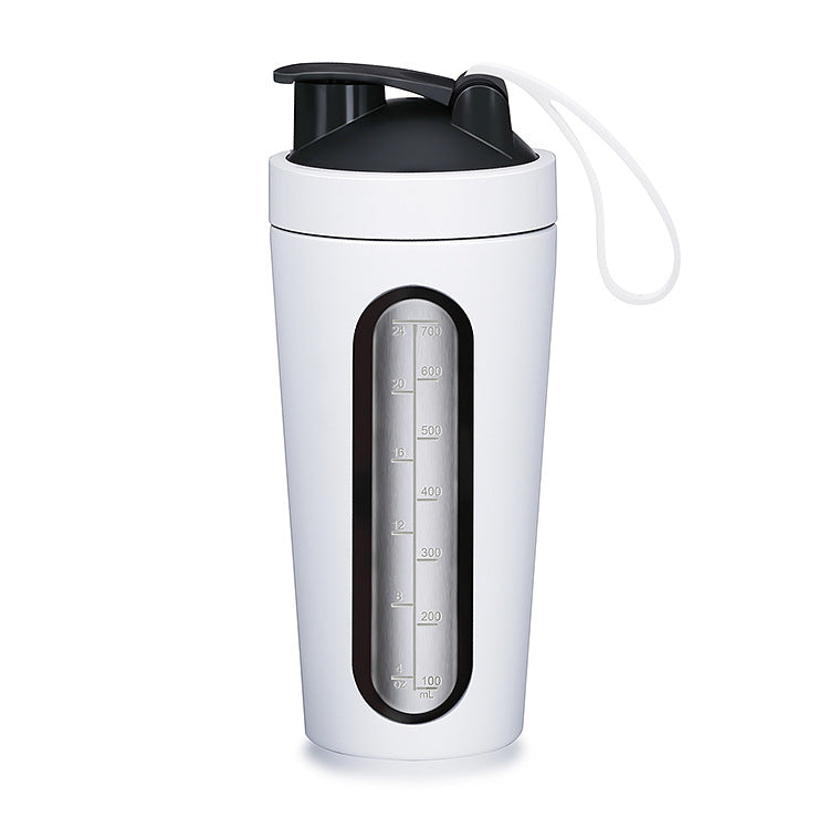 Creative water cup for gym protein powder meal shaker with window