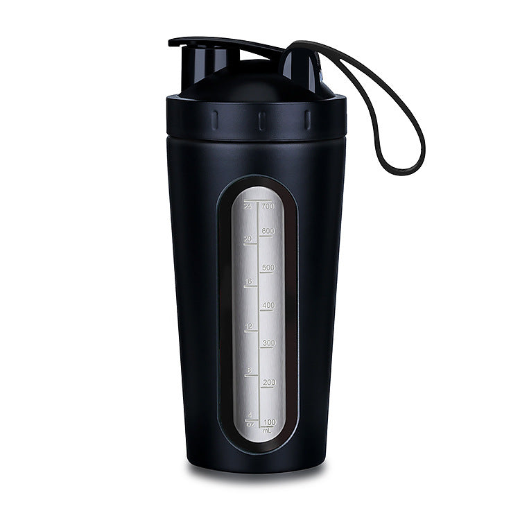 Creative water cup for gym protein powder meal shaker with window