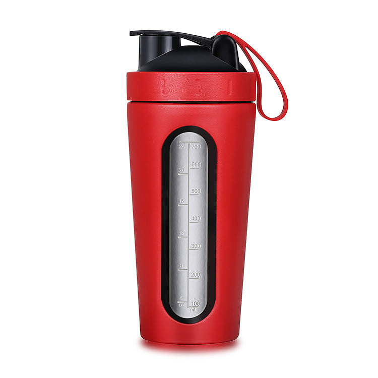Creative water cup for gym protein powder meal shaker with window