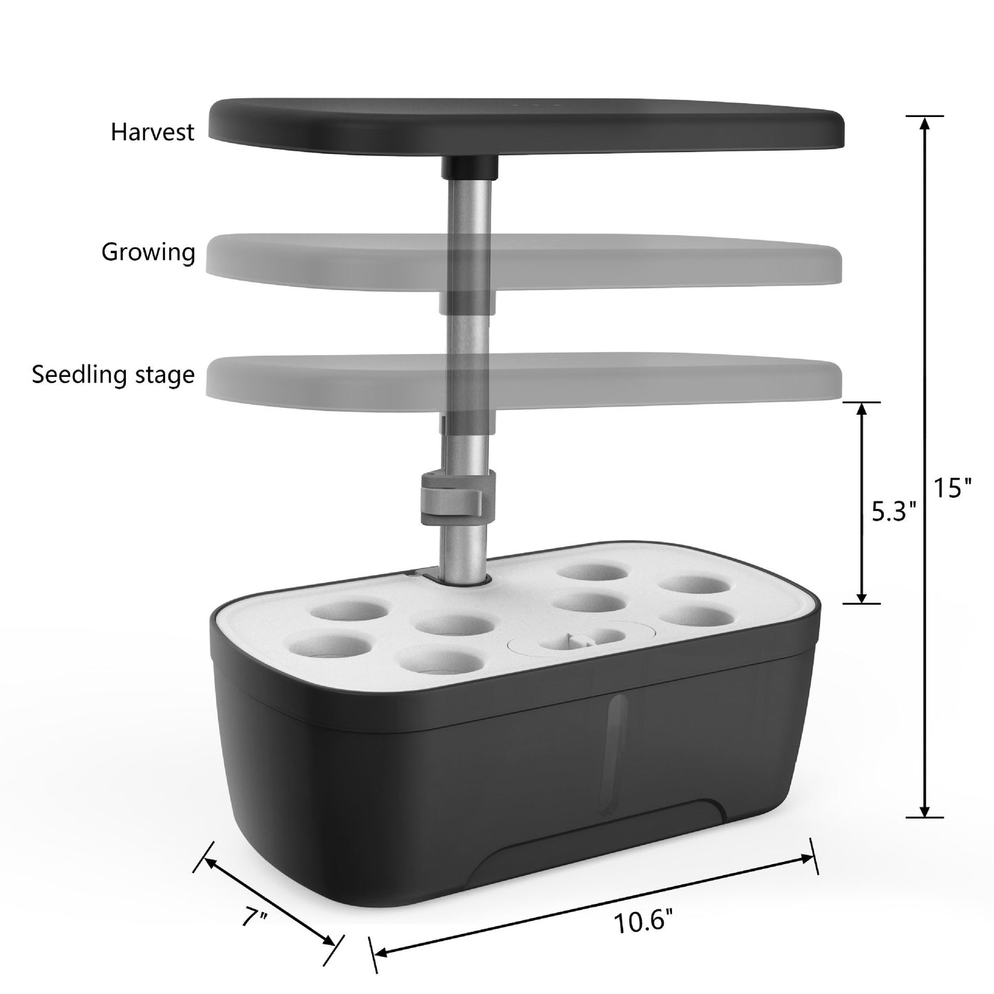 Indoor home vegetable hydroponic planter