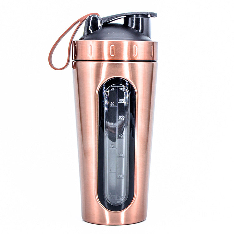 Creative water cup for gym protein powder meal shaker with window