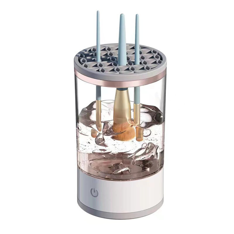 Automatic makeup brush cleaner - cleaning and drying two-in-one
