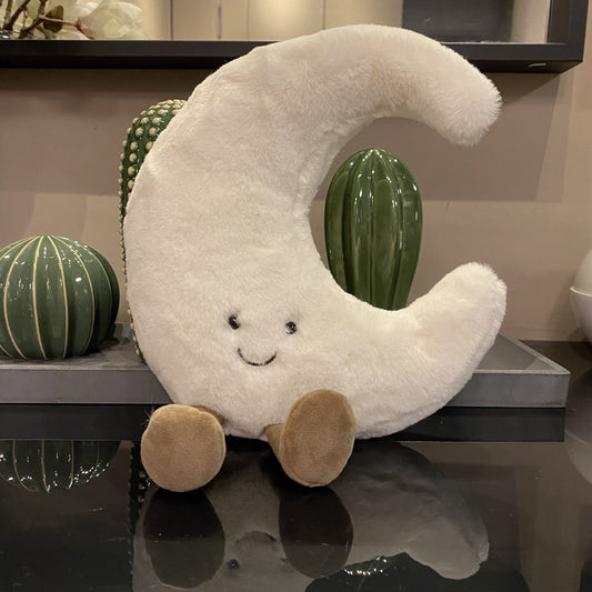 Smiley sun and moon sofa cushion