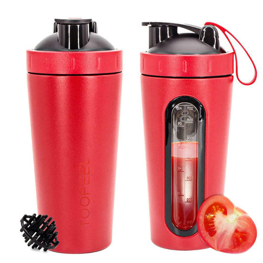 Creative water cup for gym protein powder meal shaker with window
